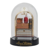 ルイ ヴィトン トランク ホテルトロリー 2011年 VIP限定 ノベルティ オブジェ グラスドーム M99407 クリア ブラック マルチカラー ガラス レディース LOUIS VUITTON 【中古】